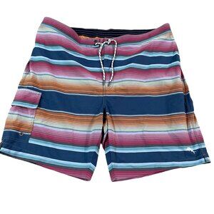 Tommy Bahama Relax Striped Swim Shorts Men's Size XXL Travel Beach Vacation